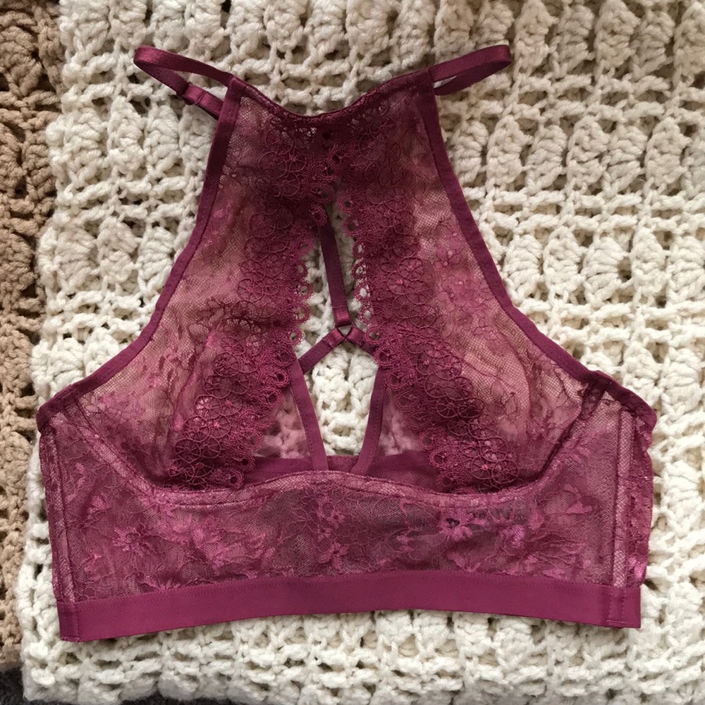 SOLD Like new Victoria’s Secret Very Sexy plum laced corset bra bralette - Picture 1 of 4